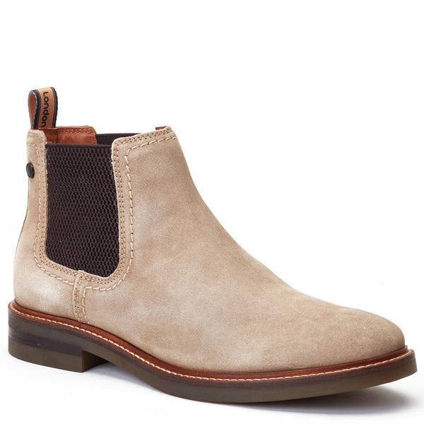 Base London Portland Suede Chelsea Boots Sand