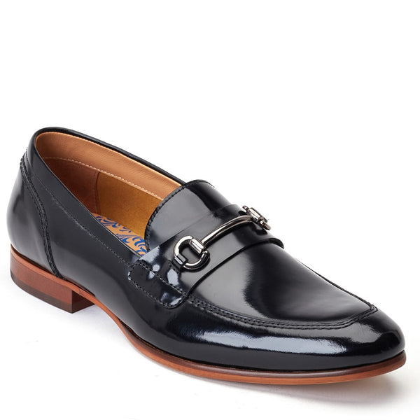 Base London Russo Hi Shine Loafers Black