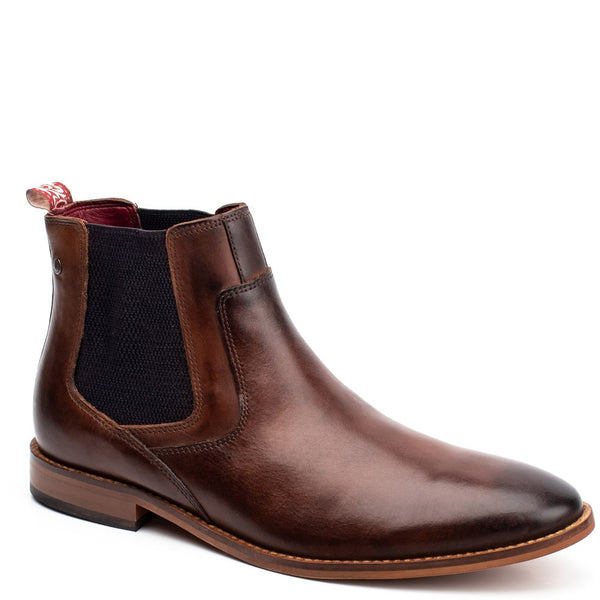Base London Scout Washed Chelsea Boots Brown