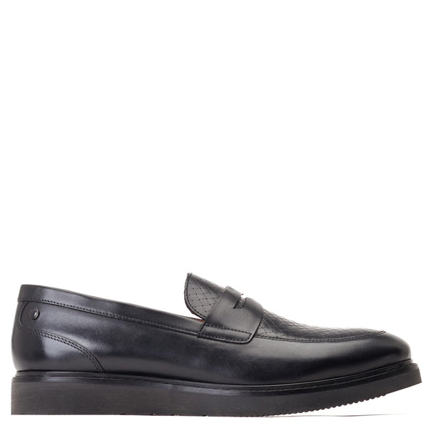 Base London Sid Emboss Loafers Black