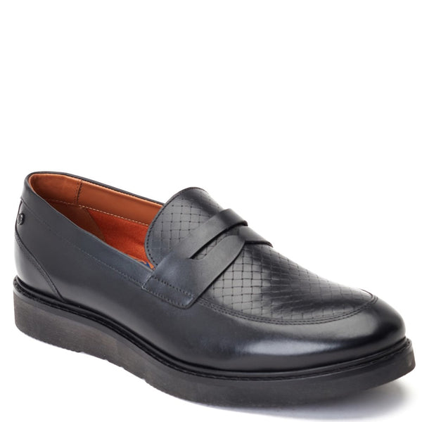 Base London Sid Emboss Loafers Black