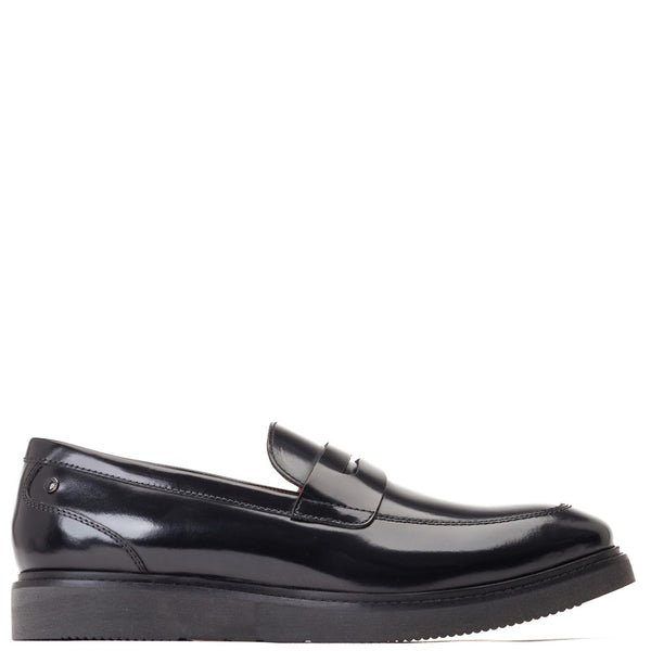 base london Sid Hi Shine Loafers Black