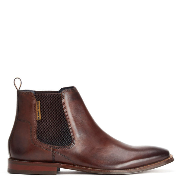 base london Sikes Washed Chelsea Boots Brown