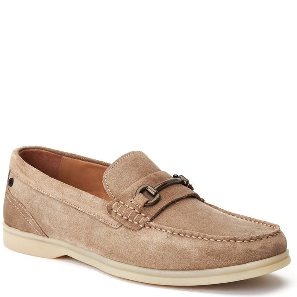 Base London Snapper Suede Loafers Sand