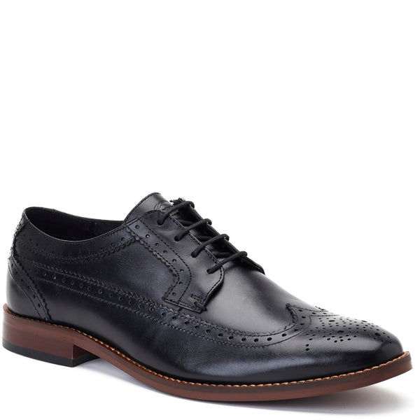Base London Twain Washed Brogue Shoes