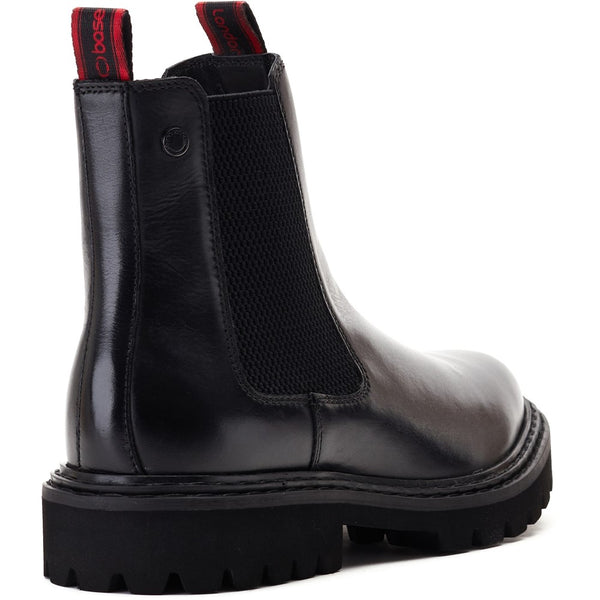 Base London Utah Waxy Chelsea Boots Black