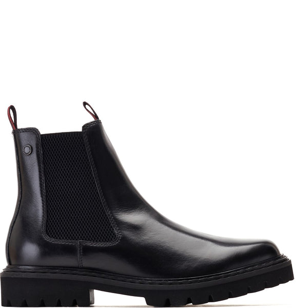 base london Utah Waxy Chelsea Boots Black