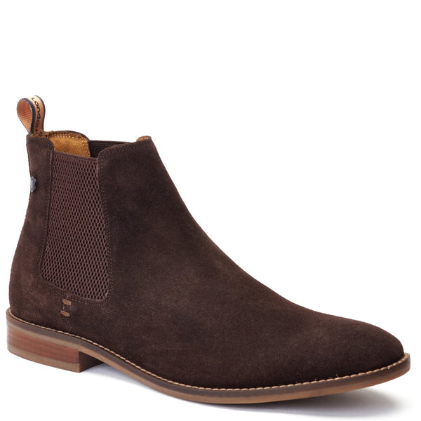 Base London Virgil Suede Chelsea Boots Brown