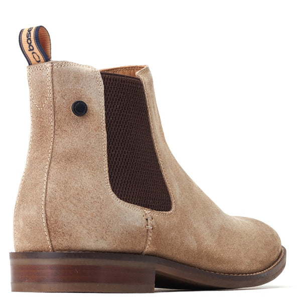 Base London Virgil Suede Chelsea Boots Sand