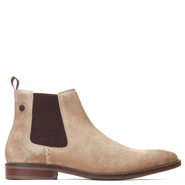 base london Virgil Suede Chelsea Boots Sand