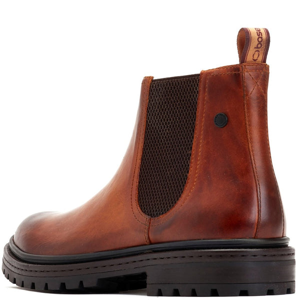 Base London Walsh Washed Chelsea Boots Tan