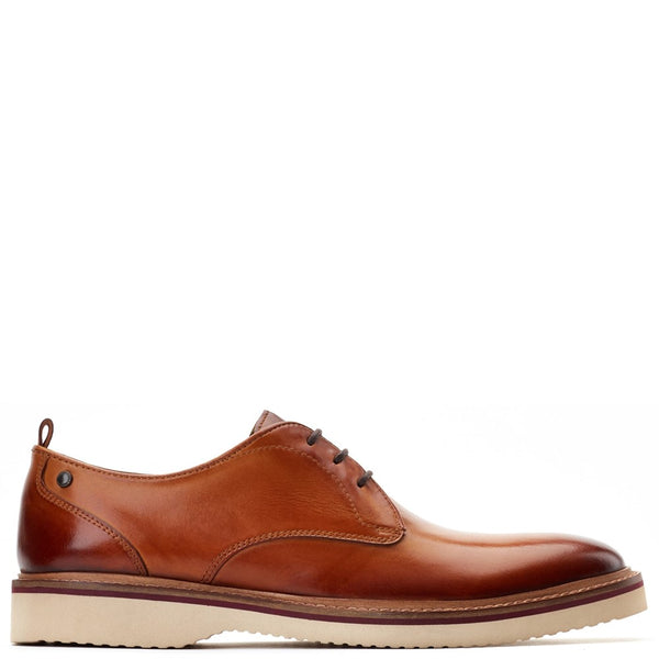 base london Woody Washed Derby Shoes Tan