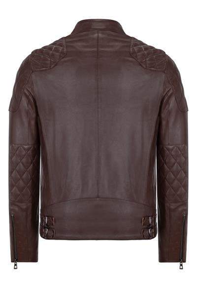 Basics And More Basics&More Men Biker Tea Men Leather Jacket - E/1042