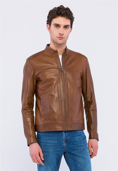 basics and more Basics&More Men Chestnut Color Jacket - E130