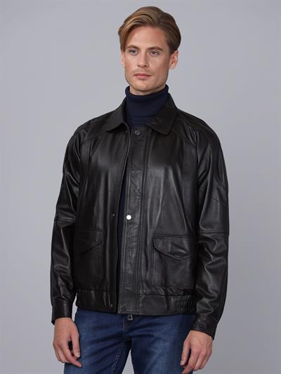 Basics And More Basics&More Men Dark Brown Leather Jacket - E344