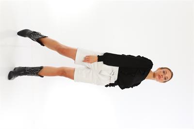 Basics And More Basics&More Women Belted White Leather Shorts - S01