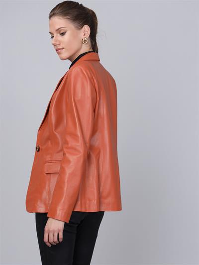 Basics And More Basics&More Women Blazer Orange Jacket - B2020