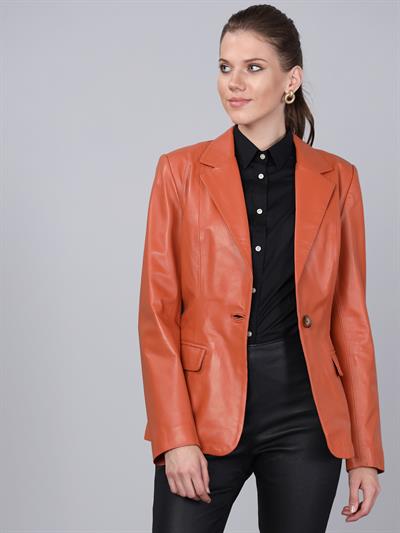 Basics And More Basics&More Women Blazer Orange Jacket - B2020