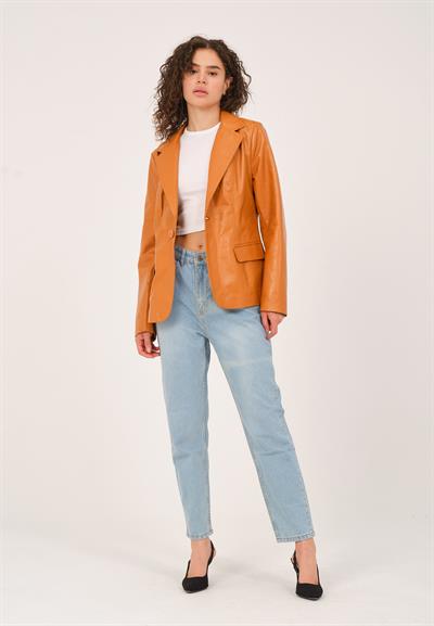 Basics And More Basics&More Women's Blazer Camel Jacket - B2020