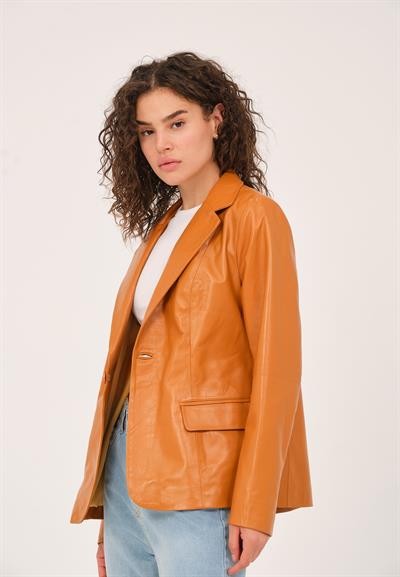 Basics And More Basics&More Women's Blazer Camel Jacket - B2020