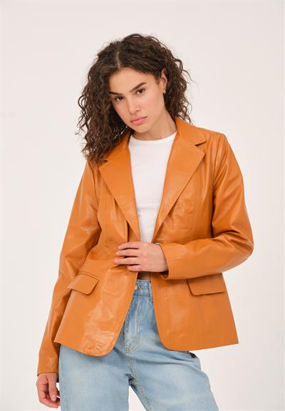Basics And More Basics&More Women's Blazer Camel Jacket - B2020