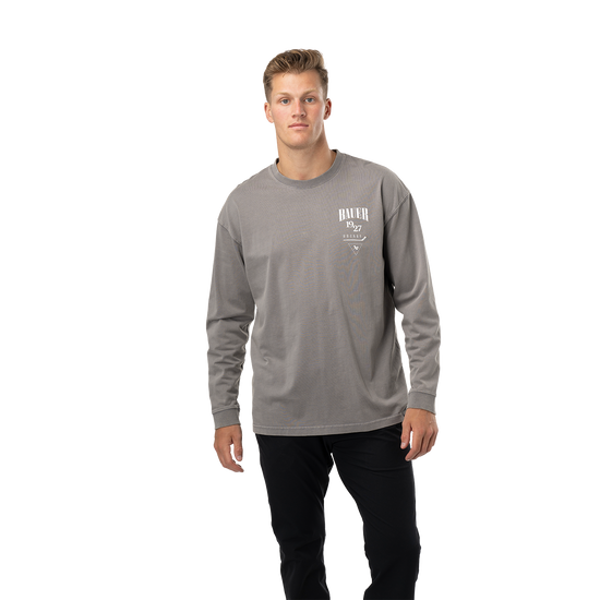 bauer BAUER STACKED ACIDWASH LONGSLEEVE TEE