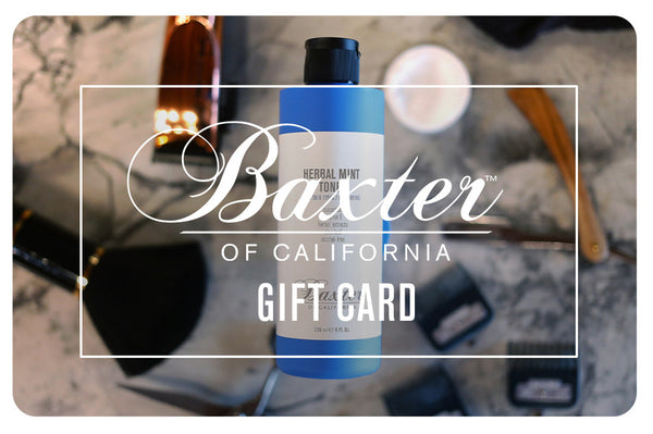 baxter of california Baxter Of California Gift Card