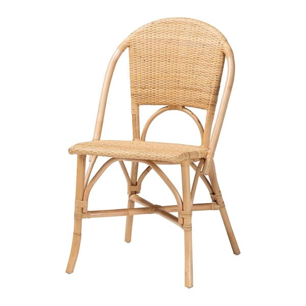 baxton studio bali & pari Jaylyn Bohemian Natural Rattan Dining Chair