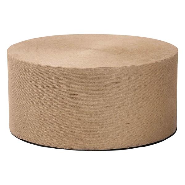 baxton studio bali & pari Lapis Handwoven Jute Coffee Table - Boho Round Centerpiece with Natural Fiber Texture Handcrafted Coastal Design for Living Room or Lounge Spaces