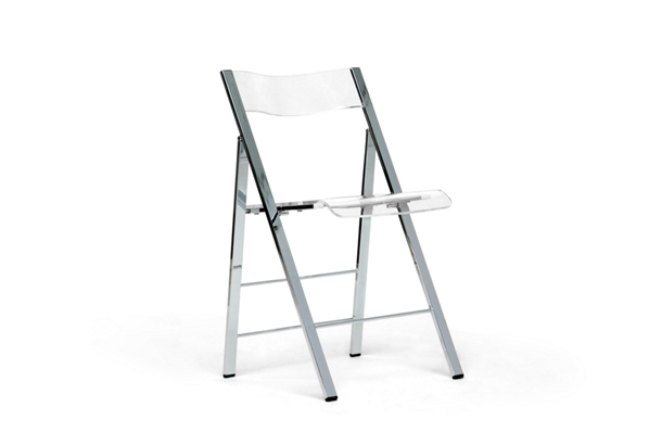 baxton studio Baxton Studio Acrylic Foldable Chair (Set of 2)