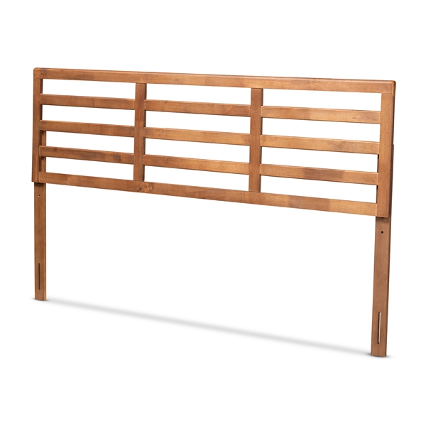 baxton studio Baxton Studio Akemi Modern and Contemporary Ash Walnut Finished Wood King Size Headboard