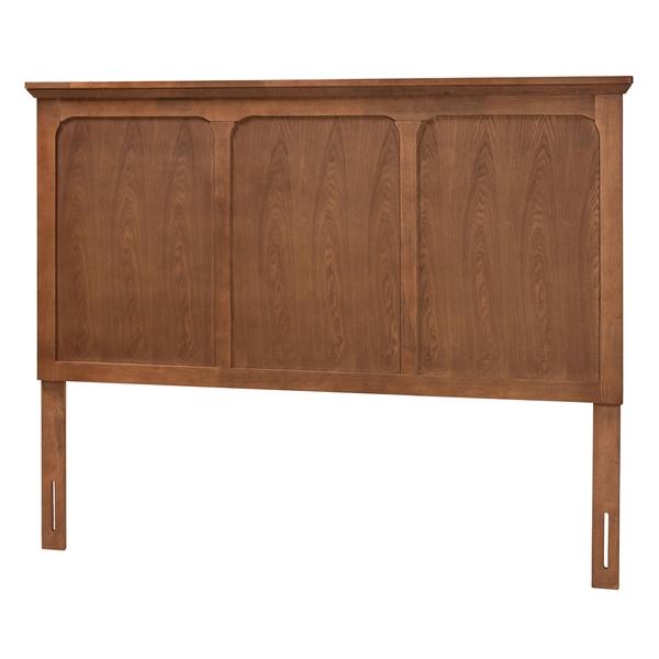 baxton studio Baxton Studio Alarice Classic and Traditional Ash Walnut Finished Wood Queen Size Headboard