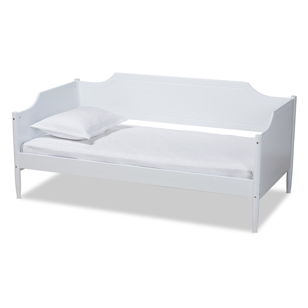 baxton studio Baxton Studio Alya Classic Traditional Farmhouse White Finished Wood Twin Size Daybed