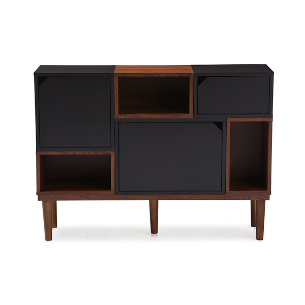 baxton studio Baxton Studio Anderson Mid-century Retro Modern Oak and Espresso Wood Sideboard Storage Cabinet