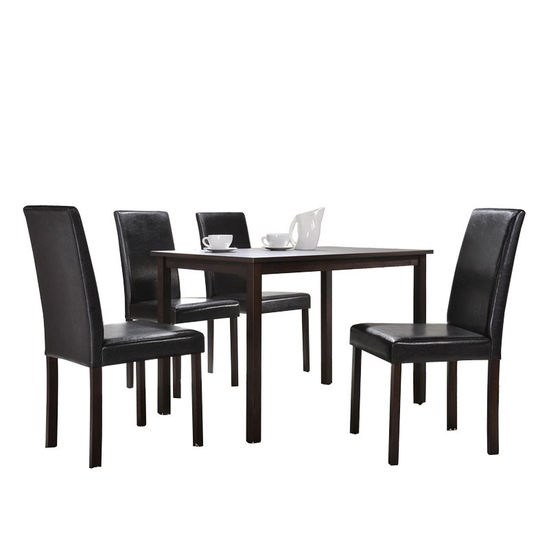 baxton studio Baxton Studio Andrew 5-Piece Modern Dining Set1 dining table + 4 dining chairs