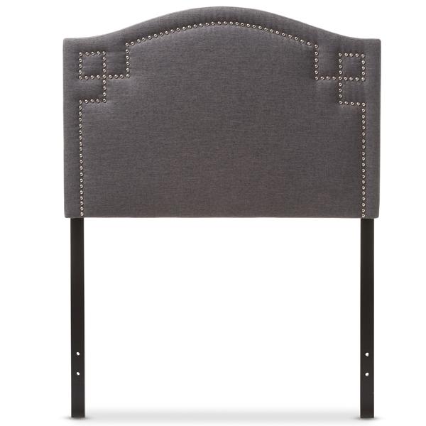 baxton studio Baxton Studio Aubrey Modern and Contemporary Dark Grey Fabric Upholstered Twin Size Headboard