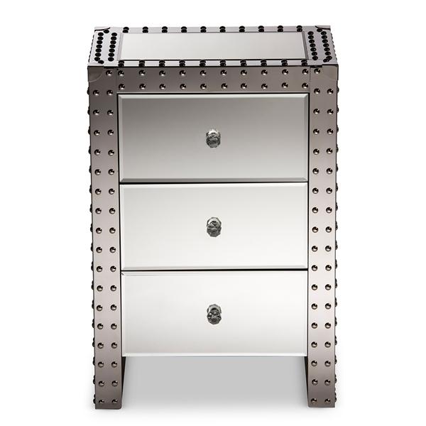 baxton studio Baxton Studio Azura Modern and Contemporary Hollywood Regency Glamour Style End Table End Table