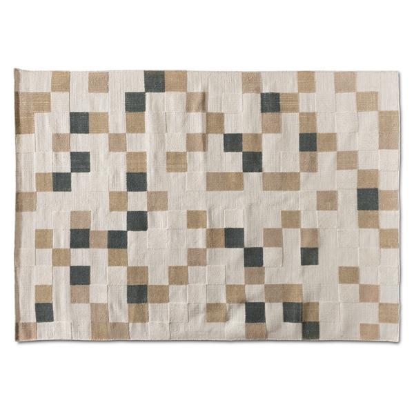 baxton studio Baxton Studio Barbon Modern and Contemporary Ivory and Grey Handwoven PET Yarn Indoor and Outdoor Area Rug