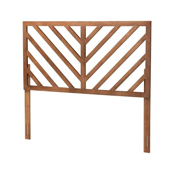 baxton studio Baxton Studio Belisma Modern and Contemporary Ash Walnut Finished Wood Queen Size Headboard