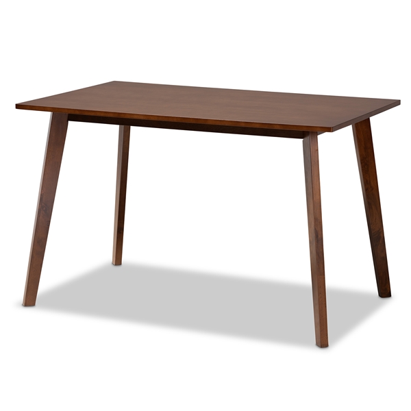 baxton studio Baxton Studio Britte Mid-Century Modern Transitional Walnut Brown Finished Rectangular Wood Dining Table