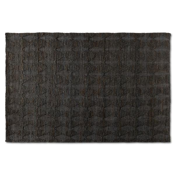 baxton studio Baxton Studio Burma Modern and Contemporary Dark Grey Hand-Knotted Hemp Area Rug