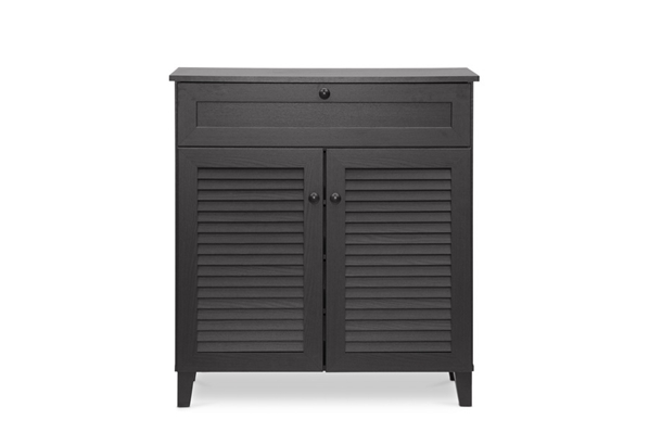 baxton studio Baxton Studio Calvin Espresso Shoe-Storage Cabinet