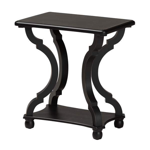 baxton studio Baxton Studio Cianna Classic and Traditional Black Wood End Table
