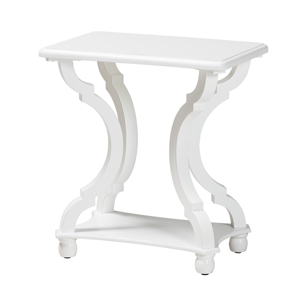 baxton studio Baxton Studio Cianna Classic and Traditional White Wood End Table