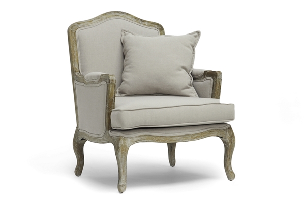 baxton studio Baxton Studio Constanza Classic Antiqued French Accent Chair