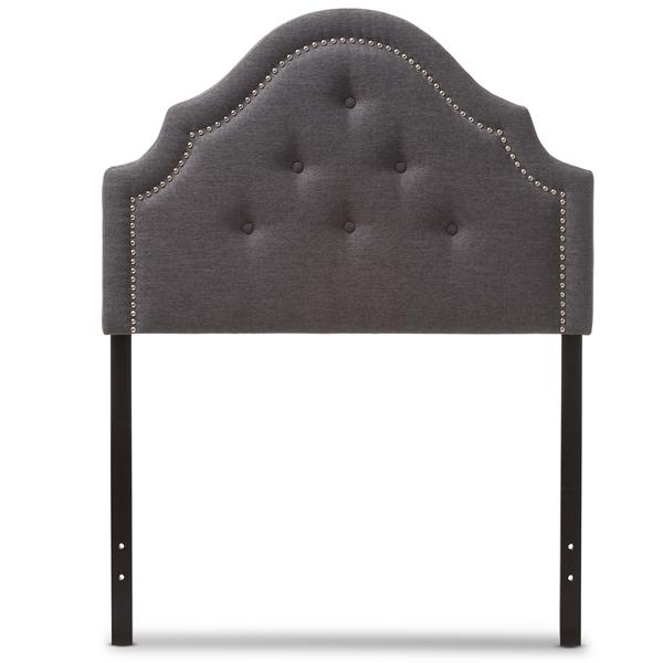 baxton studio Baxton Studio Cora Modern and Contemporary Dark Grey Fabric Upholstered Twin Size Headboard