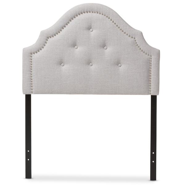 baxton studio Baxton Studio Cora Modern and Contemporary Greyish Beige Fabric Upholstered Twin Size Headboard