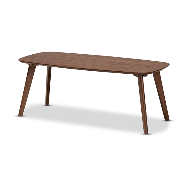 baxton studio Baxton Studio Dahlia Mid-Century Modern Walnut Finished Coffee Table