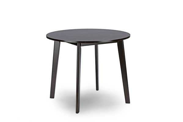 baxton studio Baxton Studio Debbie Mid-Century Dark Brown Wood Round Dining TableOne (1) Dining Table