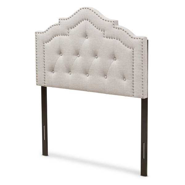 baxton studio Baxton Studio Edith Modern and Contemporary Greyish Beige Fabric Twin Size Headboard